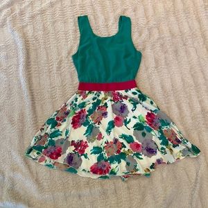 Spring and summer mini dress